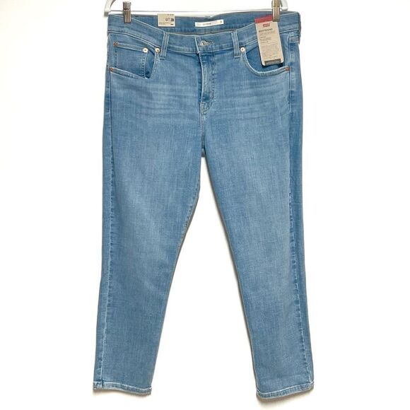 NWT Levi’s Women’s Boyfriend Stellar Stretch Mid Rise Tapered Ankle Jeans Sz 31 - Picture 6 of 9